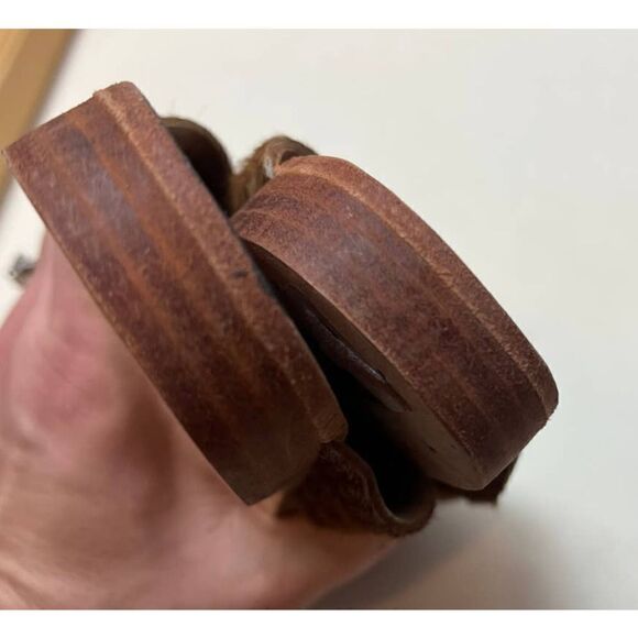 Huma Blanco Odessa Camel Pony Slide Sz. 37 (US 6.5) - Picture 6 of 8